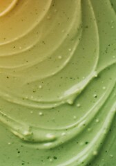 緑色のクリーム　背景素材　テクスチャイメージ