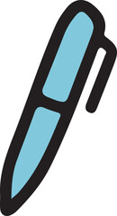 Light blue pen icon for writing and drawing