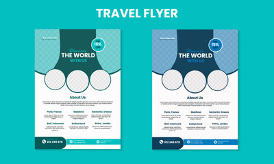 Tourism Promotion Flyer Template for Summer Holidays