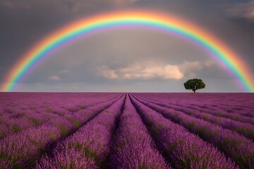 Rainbow Fantasy Art: Vibrant Nature, Abstract & Cosmic Digital Painting Collection