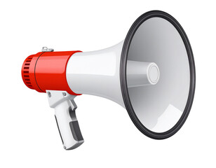megaphone on white background