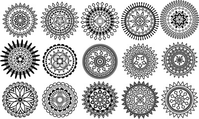 mandala vector circle design 3.