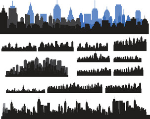 Fototapeta premium london skyline in black silhouetter design 