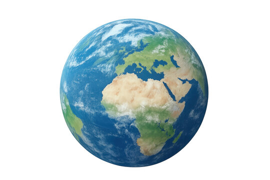 Planet earth rotating showing europe and africa