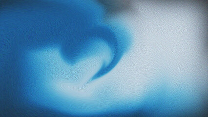 Background image design Swirling abstract blue and white oil paint texture