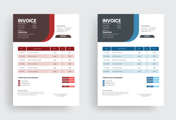 Paybill Invoice design for shop template 