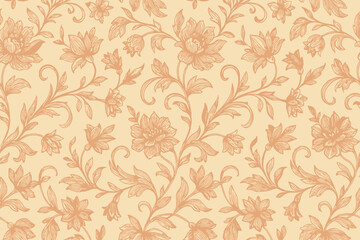 Fototapeta premium seamless damask pattern