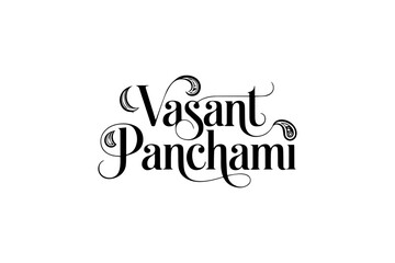 Vasant Panchami Typography –  Hindu Festival Calligraphy Designs