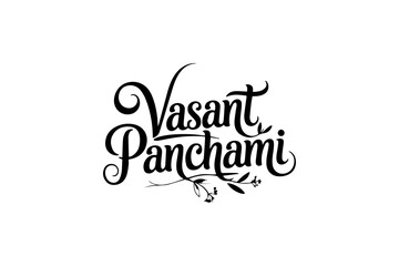 Vasant Panchami Typography –  Hindu Festival Calligraphy Designs