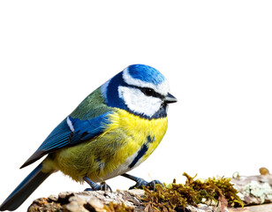 blue tit perched on a branch