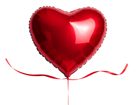 heart made of red ribbon