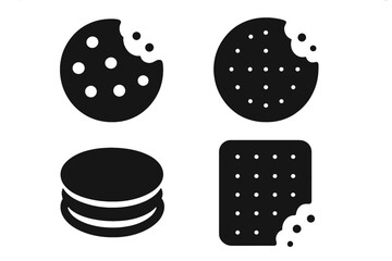 VUCA Concept Icon Design Banner, Volatility Uncertainty Complexity Ambiguity Vector Illustration, Black Icons with Transparent Background, Business Strategy Symbols