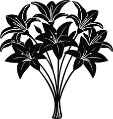 Modern abstract geometric shapes composition with vibrant color palette and clean lines isolated on transparent background