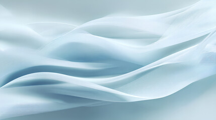 airflow wind wave with soft blue motion lines for air conditioner or fresh breeze concept Stock Illustration