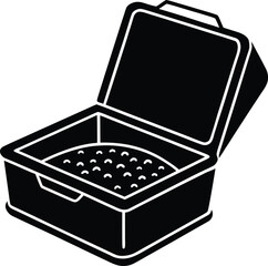 Pixelated abstract digital art formation representing movement and energy isolated on transparent background