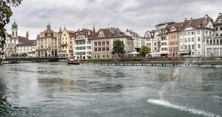 Obraz premium Panoramic view of Lucerne city