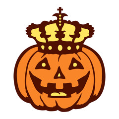 Pumpkin King Crown Halloween Jack O Lantern Carved