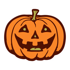Jack O Lantern Pumpkin Halloween Carved Face Classic