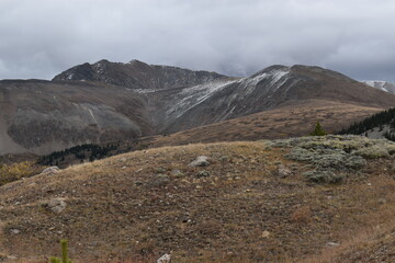 Cloudy mountain landscape