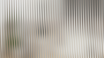 Fototapeta premium Silver abstract background with vertical ribbed texture and soft light