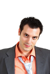 Businessman tired and stressed after work