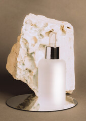 cosmetic bottle mockup beauty product design 
