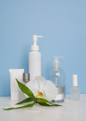 cosmetic bottle mockup beauty product design 
