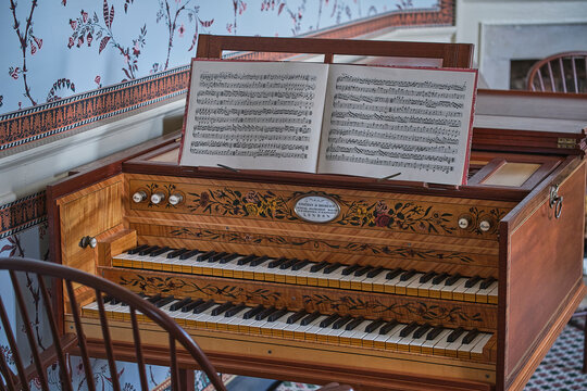 old piano and old book