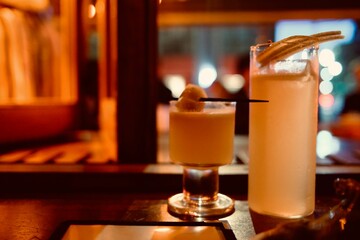 cocktail on the table