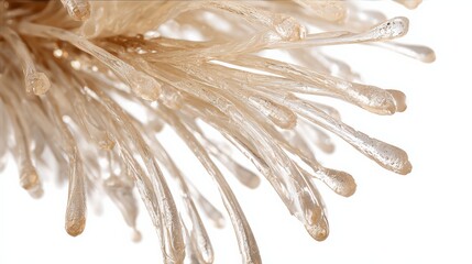 Close up of delicate organic structure with fine textures and fluid shapes