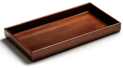 Elegant wooden serving tray with minimalist design