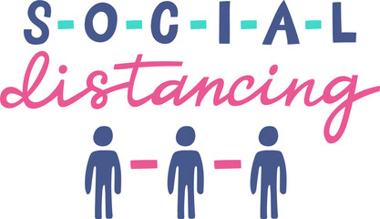 Social distancing concept with people maintaining safe distance