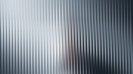 Metallic gray background with vertical ribbed texture