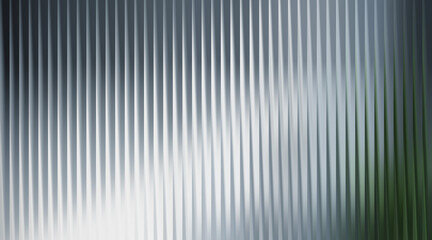 Fototapeta premium Textured vertical ribbed surface with subtle green and blue tones