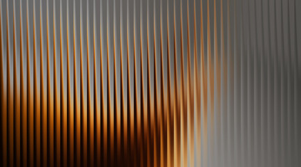 Abstract ribbed texture with warm golden and gray color contrast