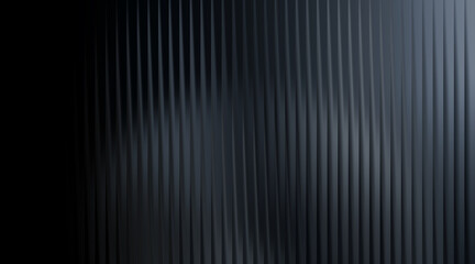 Obraz premium Dark abstract vertical ribbed texture with subtle lighting