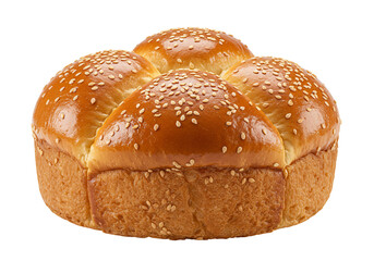 Baked bread bun with sesame seeds food ingredient