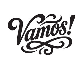 Vamos typography letters retro vector  © brudaler46