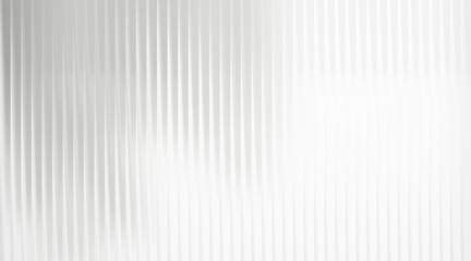 Abstract white background with vertical ribbed texture and soft light