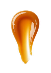 Caramel swirl isolated on transparent background