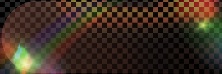 Film light overlay with orange and prism blur color. Overlay film background warm cinematic effect