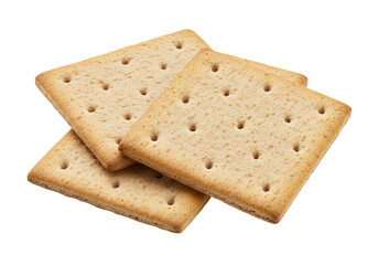 Fototapeta premium Crackers isolated on transparent background food product