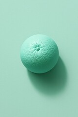 Mint green orange on matching background