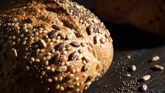 Artisan Seeded Bread Rolls: A Culinary Masterpiece in Stunning Detail