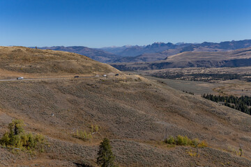 Mt. Washburn North, Grand Loop Road, Yellowstone National Park , Wyoming. 
