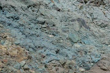 Volcanic rocks ( Tertiary ),  Absaroka Volcanic Supergroup - Washburn Group - Lamar River Formation.  Mt. Washburn North, Grand Loop Road, Yellowstone National Park , Wyoming. 