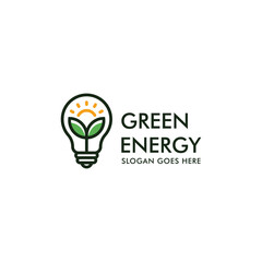Eco energy icon  design, renewable energy logo design vector illustration 1