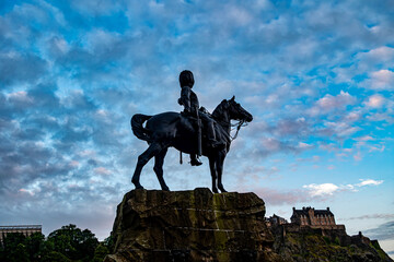 Historical Statue in Edinburgh