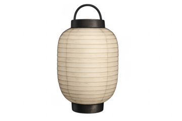 Japanese chōchin lantern on transparent background