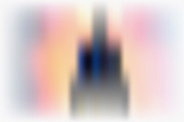 Warm Gradient Abstract Blur City Shape Background